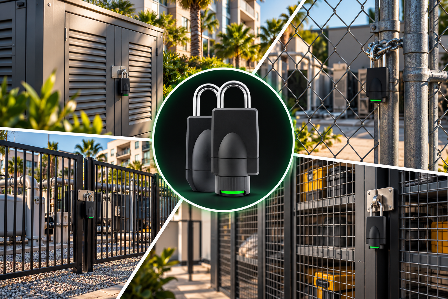 Even the padlock can become electronic access.